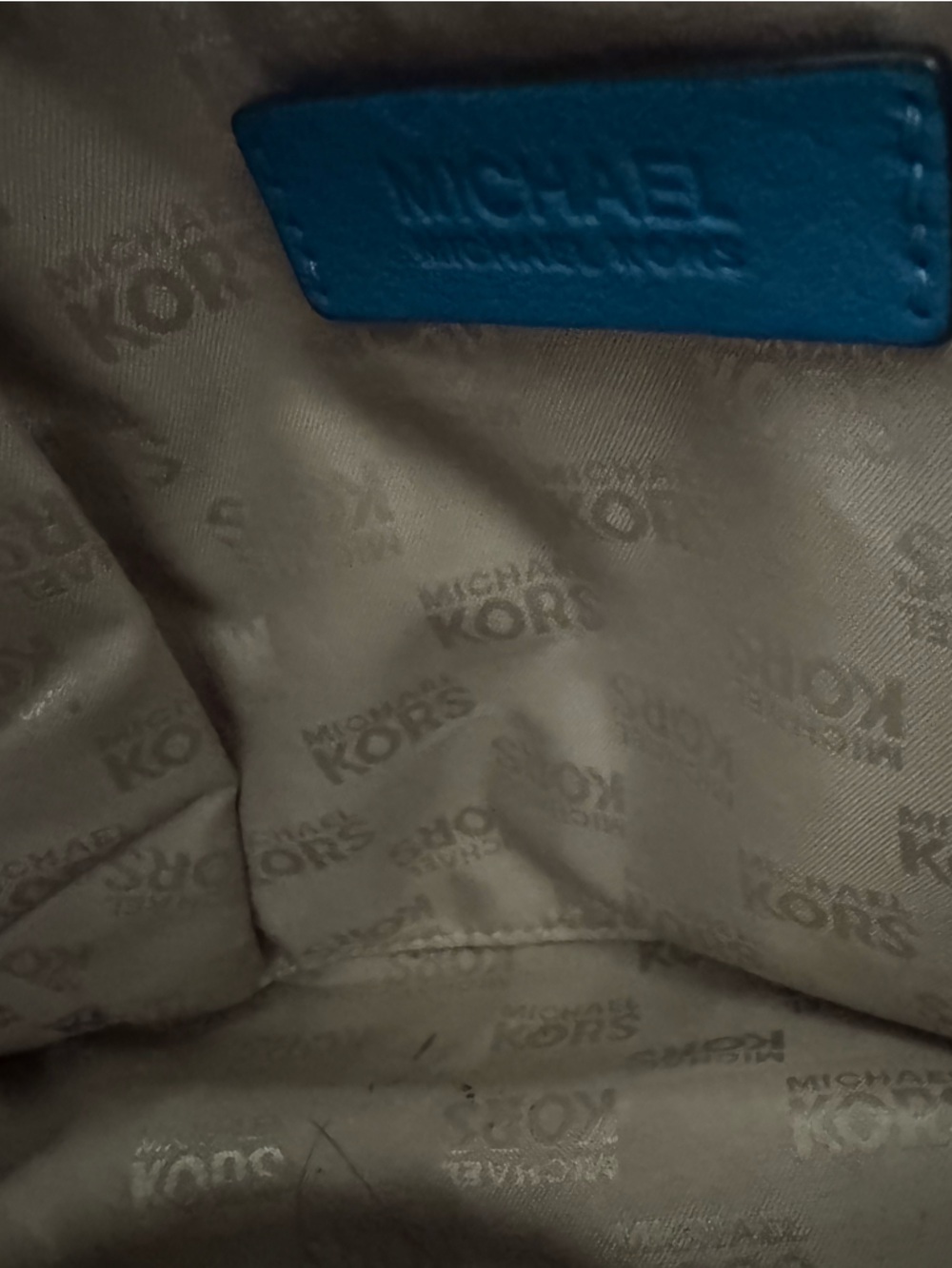 Michael Kors Shoulder Bag and Wallet Turquoise and Gold - Picture 5 of 12